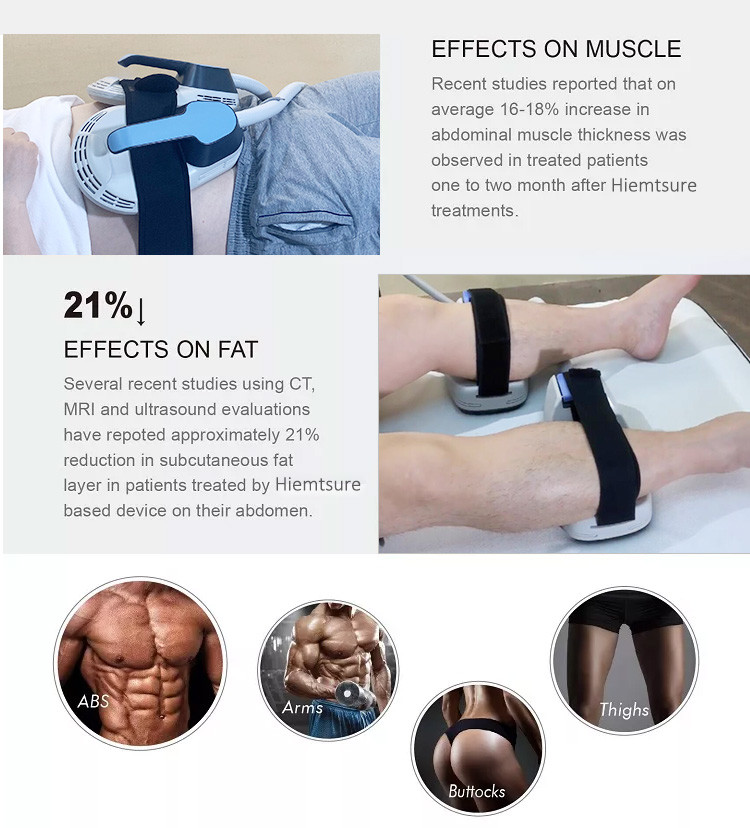 Non Invasive Body Shaping Slimming Machine 50Hz 60Hz EMS Fat Burning Machine