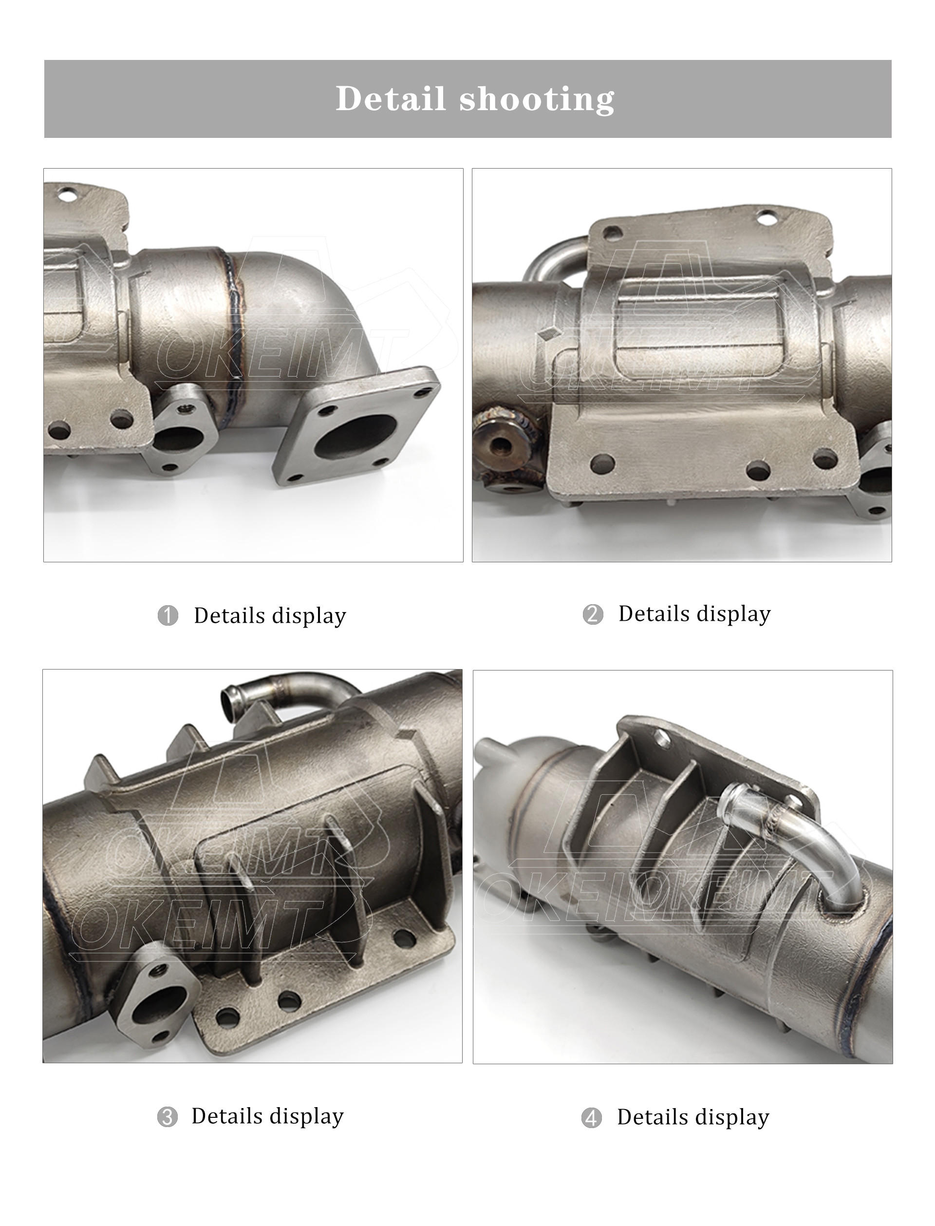 Excavator loader EGR Cooler 6251-61-7100 for HM300 PC400 PC450 SAA6D125E WA470 WA480