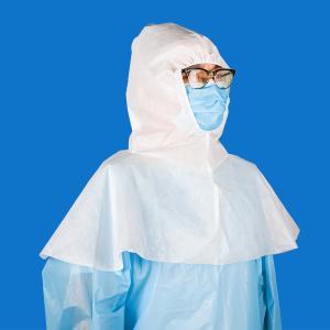 China Protective Isolation Medical Surgical Cap , Disposable PE PP Non Woven Surgical Hood Cap factory