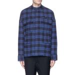 Leisure Style Plaid Shirt Flannel Jacket