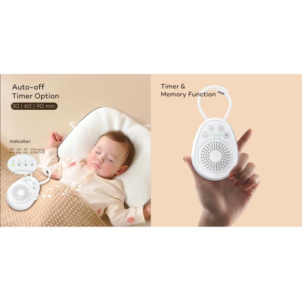 China Portable Audio Baby Monitor Wireless Sleep Aid White Noise Machine factory