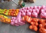 Multi Colors Fiberglass Bear Statue , Custom Fiberglass Statues Long Service