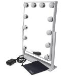 OEM ODM Hollywood Lighted Makeup Vanity Mirror , Lighted Travel Makeup Mirror