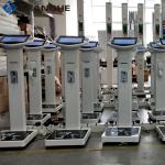 Accurate Electronic Height And Weight Machine 10.1 Inch Measuring Fat Muscle For