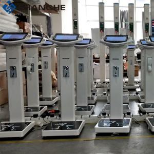China Wifi Smart TMB 75Ω Coin Operated Weighing Scales With Label Printer factory