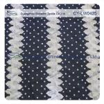 Fashion Polyester&Cotton Burned out Lace Fabric with polka dot for casual wear