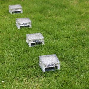 China Real Glass Outdoor Solar Powered Lights With 1 Super Bright LED factory