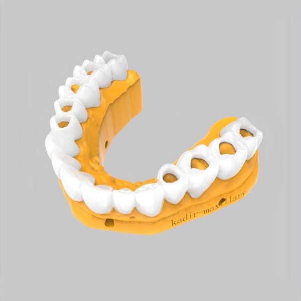 Special coating flexible transparent glaze on the surface of dental 3D printing