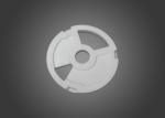 White 95% alumina stabilized and insulated ceramic water spool