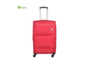 China 600D Polyester Trolley Case Soft Sided Luggage with Spinner Wheels factory
