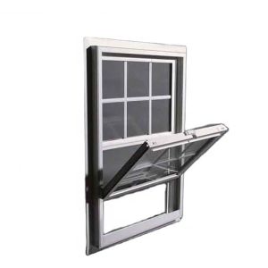China Frosted Glass UPVC Window Single Hung with Customized Glass Applications factory