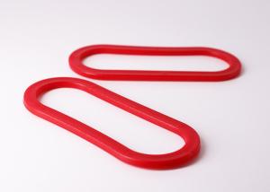 China Hard Plastic Bag Handles For Vaccum 5kg Rice / Grocery Bag Carrier Handle factory