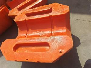 China Orange HDPE Pipe Floater For Environmental Dredging Sediment Removal Solutions factory
