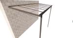DIY Rain Protection Awning Aluminum Window Balcony Patio Cover PU Coating