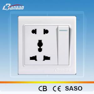 China LK4050 5 pin1gang electrical universal socket factory