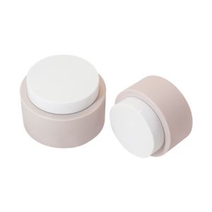 China Pink Round Polypropylene Empty Cream Containers 50g 100g OD 70mm on sale