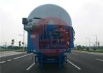 Diesel Engine 40000 L Dry Bulk Tanker 3 Axle Bulk Cement Tanker Strong Bearing