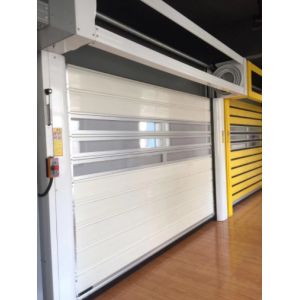 Safety Aluminum Transparent High Speed Spiral Door Customized 220V/50HZ Power