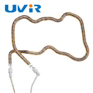 China 3D Shaped Gold Plated Infrared Heating Element Tube Short Wave for Industrial Lamp factory