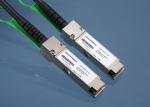 Direct Attach QSFP + Copper Cable Twinax 40GBASE-CR4 For Network