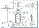 DEERE-4654422 Arm Hydraulic Cylinder Seal Repair Kits for DEERE 220DW