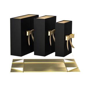 China Customized Logo A4 Deep Gift Hampers Elegant Paper Packaging Boxes with Ribbon Closure factory
