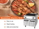 Stainless Steel Gas Grill With Cabinet 1.2/1.76Kg/h Gas Consumption For Quick
