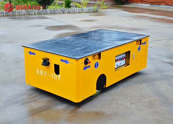 Flatbed Electric Trackless Material Transfer cart