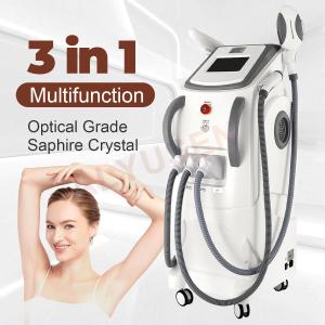 China Hot Selling 3 in 1 E-light IPL OPT RF ND Yag Laser Tattoo Removal Hair Removal Machine factory