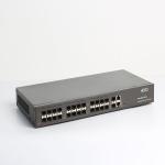 HiOSO Gigabit WEB Management 1U Rack 24 Port Fiber Optic Switch