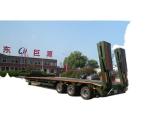 2 Axles 3 Axle 4 Axle Heavy Duty Hydraulic Low Loader Semi Trailer for Heavy