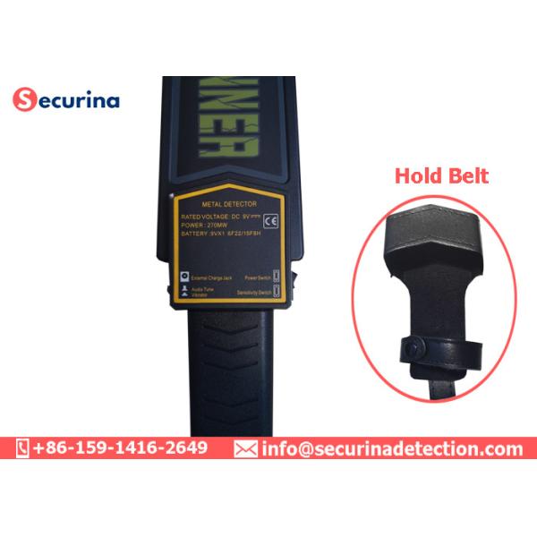 Light Weight Security Wand Metal Detectors Continuous Adjustment For Body