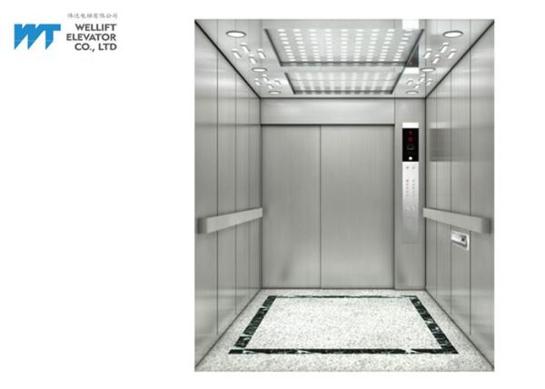 Door Height 2100MM Hospital Bed Lift With 304 Hairline Stainless Steel Finish