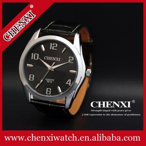 China Nickle Free High Quality Stainless Steel Caseback Black White Gold Genuine Leather Watches factory