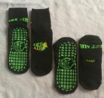 Black Color Anti Skid Grip Socks Get Air Trampoline Park Socks Non Slip Socks