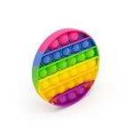 Silicone Push Pop Fidget Toy For Anxiety Relief Stress Reliever Autism Rainbow