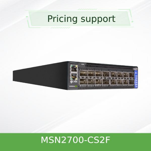MSN2700-CS2F Mellanox Network Switch Spectrum Based 25GbE/100GbE 1U Open