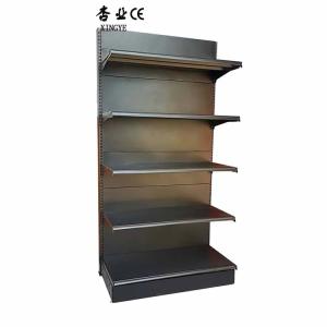 China Factory Customized Color Size retail display rack single-sided black supermarket shelf factory