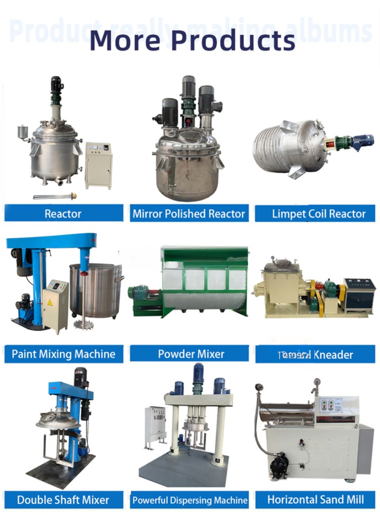 500L Barrel Volume Double Shaft High Speed Agitator Mixer for Chemical Processing