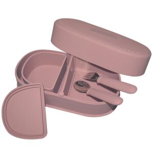 China School Silicone Lunch Box Baby Silicone Feeding Set Customized Logo factory