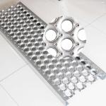Stainless Round Galvanized Steel Grating For Floors , Anti - Corrosion