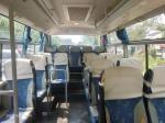 Used Shuttle Vans Floding Door 19 Seats White Color 6 Meters Front Engine Wiht A