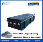 OEM ODM LiFePO4 lithium battery electric boat marine EV Battery Pack 96v 300ah
