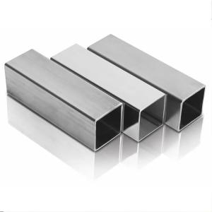 China 2B BA HL Polished 201 304 316 Stainless Steel Square Pipe SS Rectangular Round Tubing factory