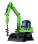 Mini Excavator Deep Hole Ground Auger Post Digger Drilling Single Man