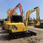 Used Komatsu Excavator PC56-7 Secondhand 5.3ton Small Type Mini Crawler Digger