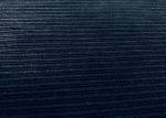 Black stripes Micro Velvet Fabric / 240GSM 100 Polyester Material 150cm