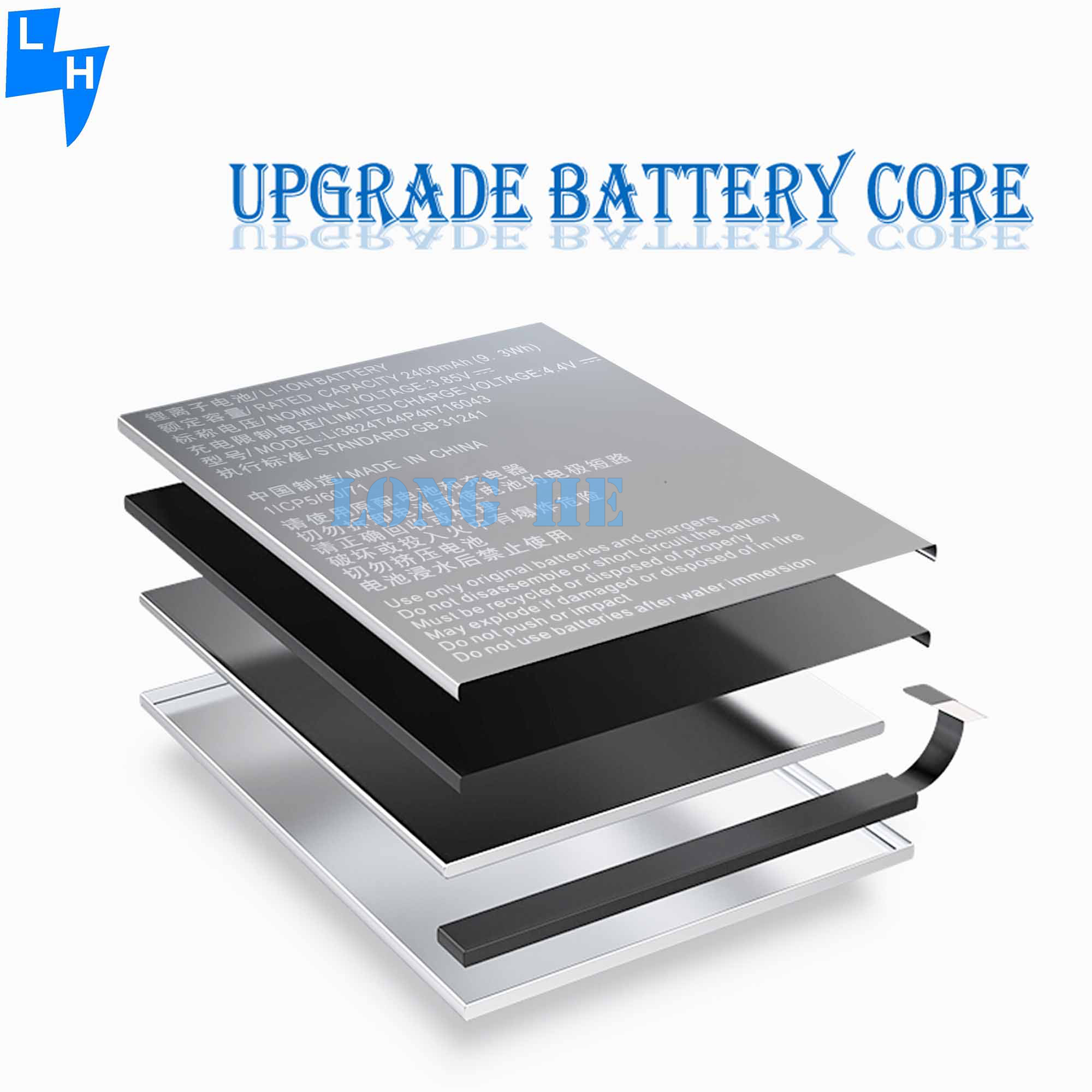 2400mAh Li3824T44P4h716043 Lithium Polymer Battery for TE Blade A520 A521 BA520 Power