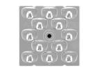 TypeIII-M 2x6 In 1 LED Light Lens SMD 3030 50x50mm Transparent