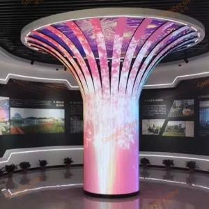 China Indoor Flexible LED Display Module , Flexible LED Advertising Screen P2.5 factory